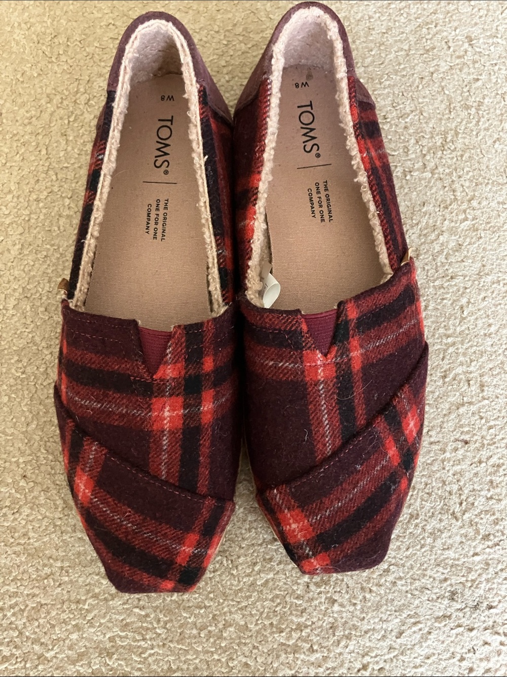 Tom’s size 8